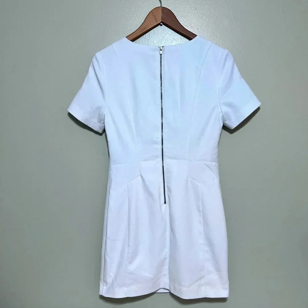 Banana Republic White Dress Size 6 - Picture 3 of 12
